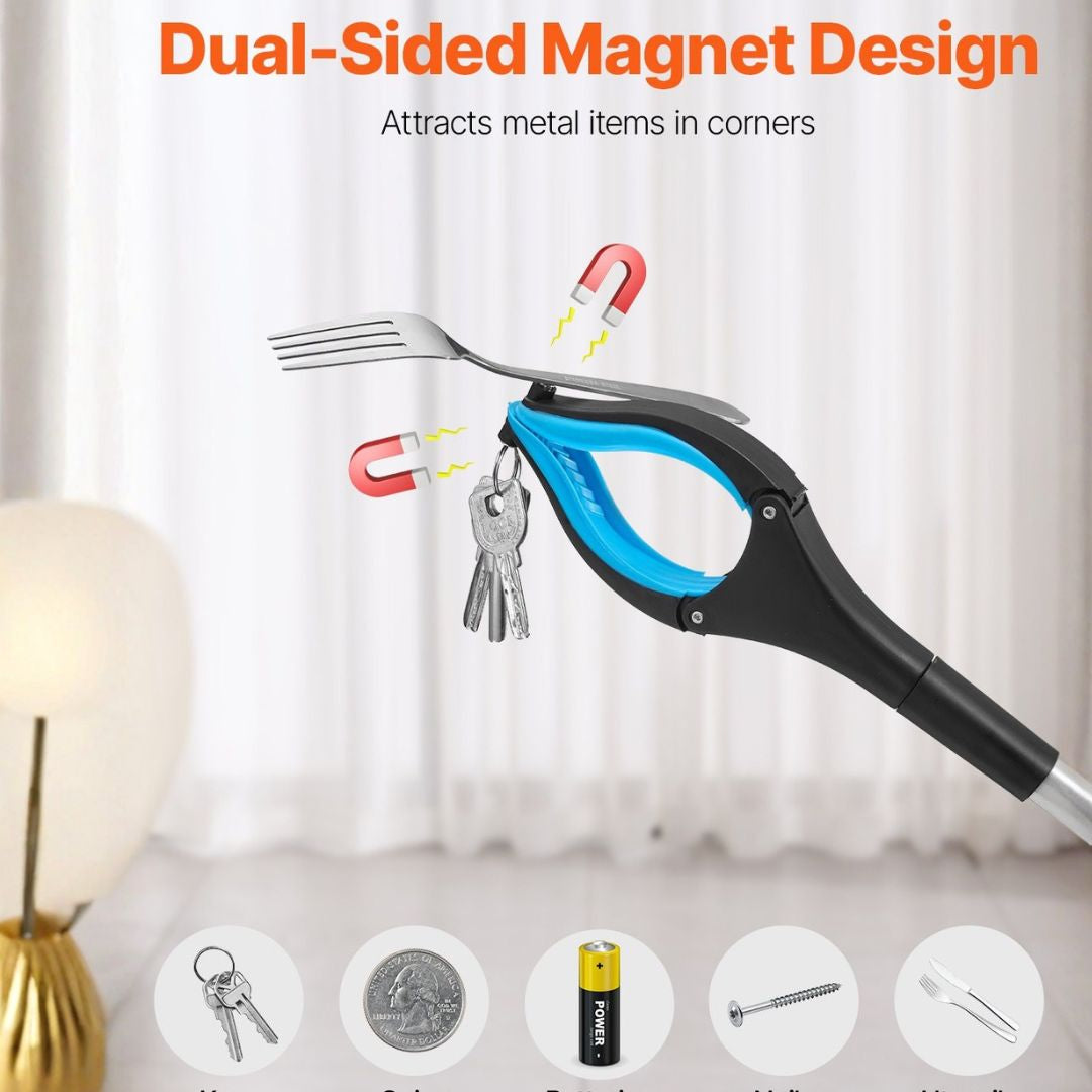 360° Rotatable Magnetic Reacher Grabber Pick‑Up Tool