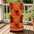 Stackable Vertical Planter with Wheels