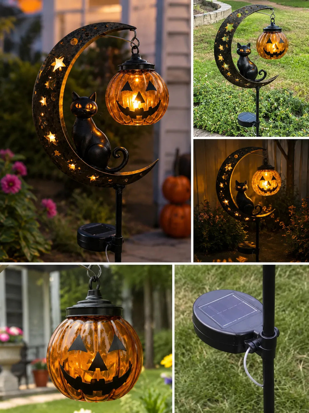 🎃 Halloween Early Bird Sale | 49% Off Pumpkin Moon Garden Stake Lights
