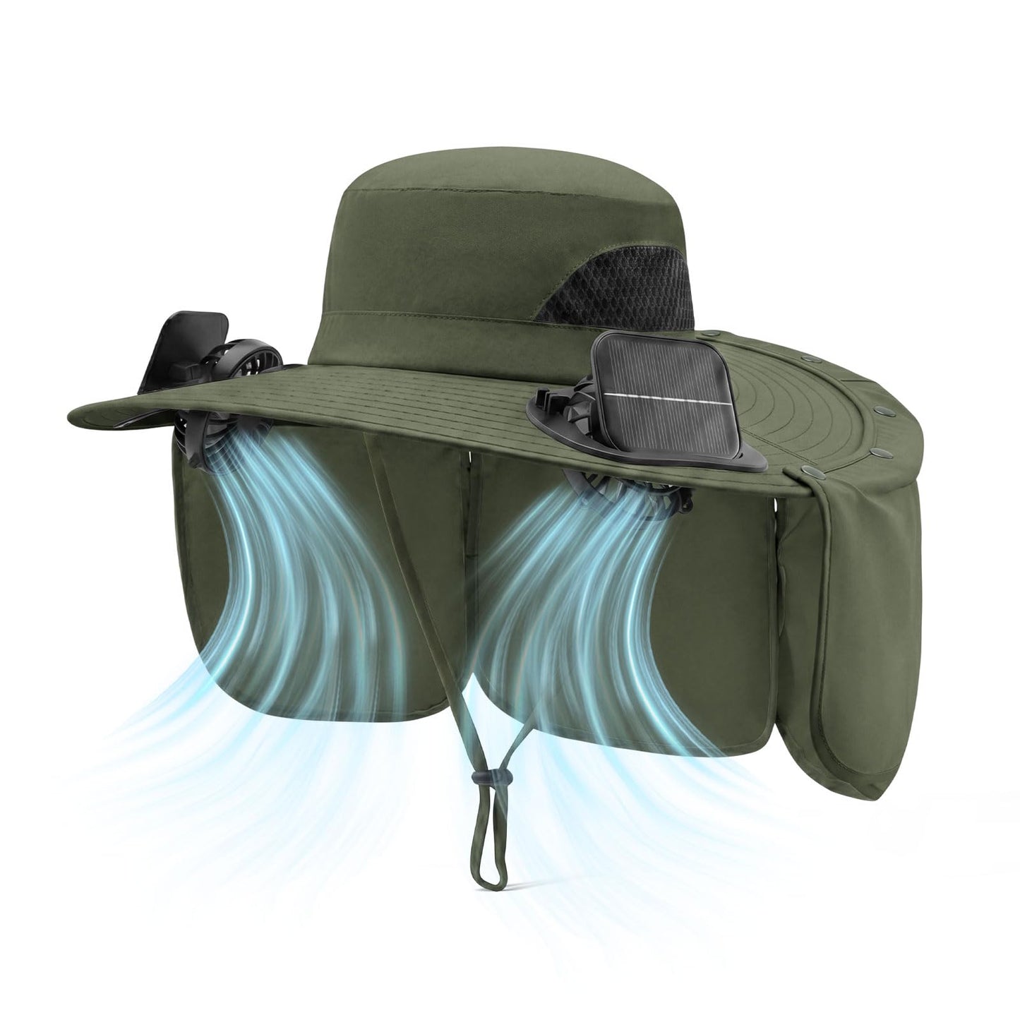 Cooling Sun Hat With Dual Fans