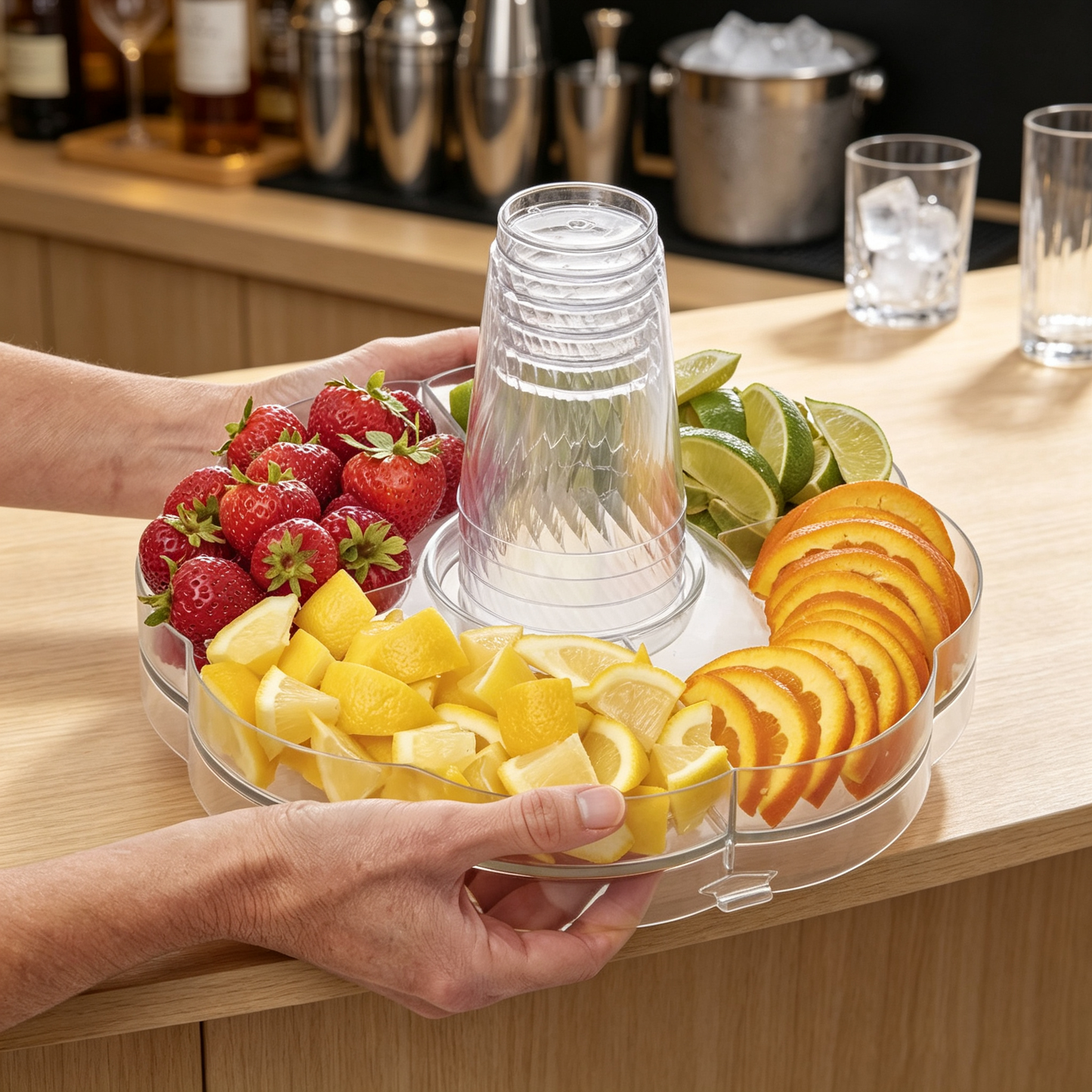 3.5 Gallon Shatterproof Tritan Beverage Dispenser with Ice Cone & Party Storage Lid