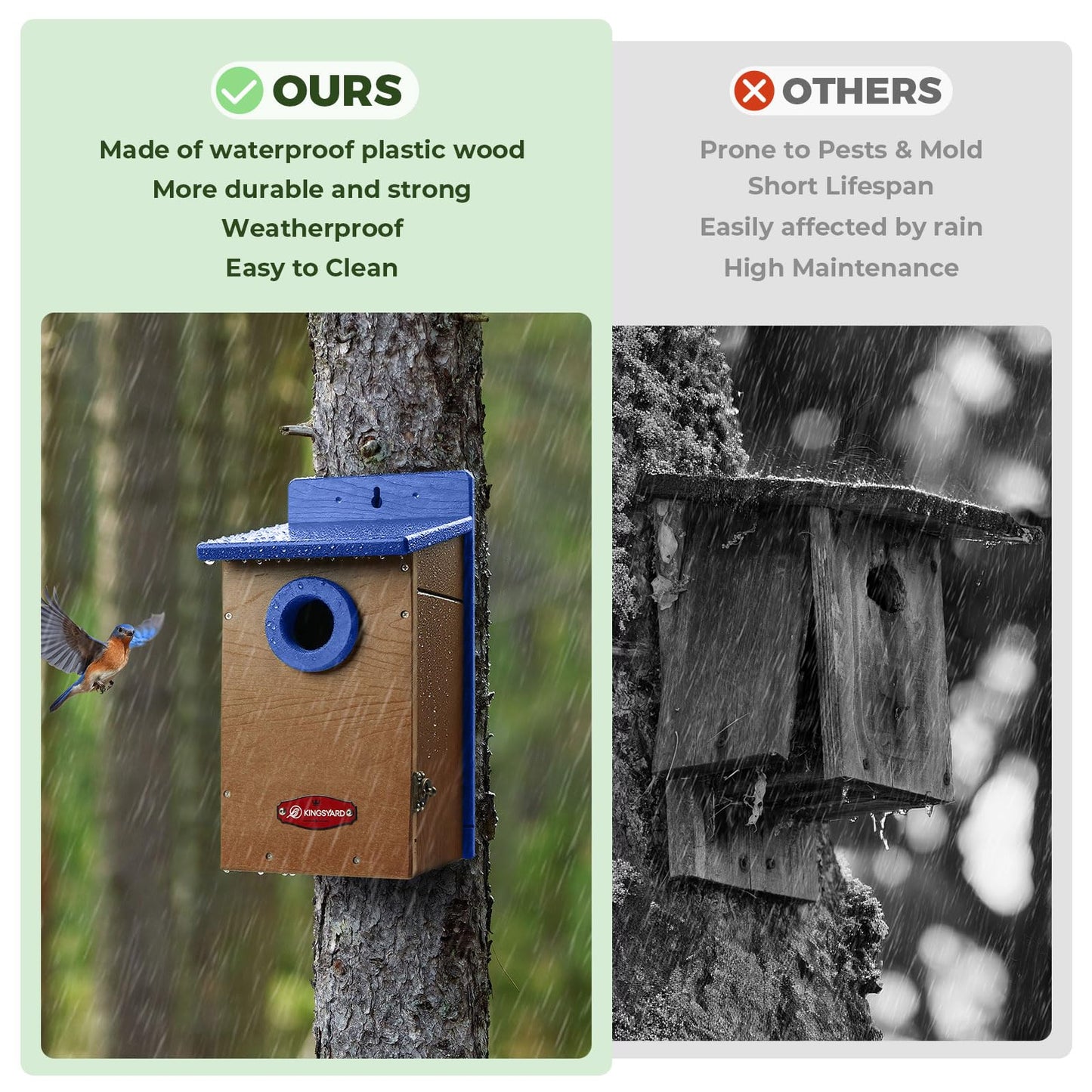 Bluebird-Friendly Nesting House