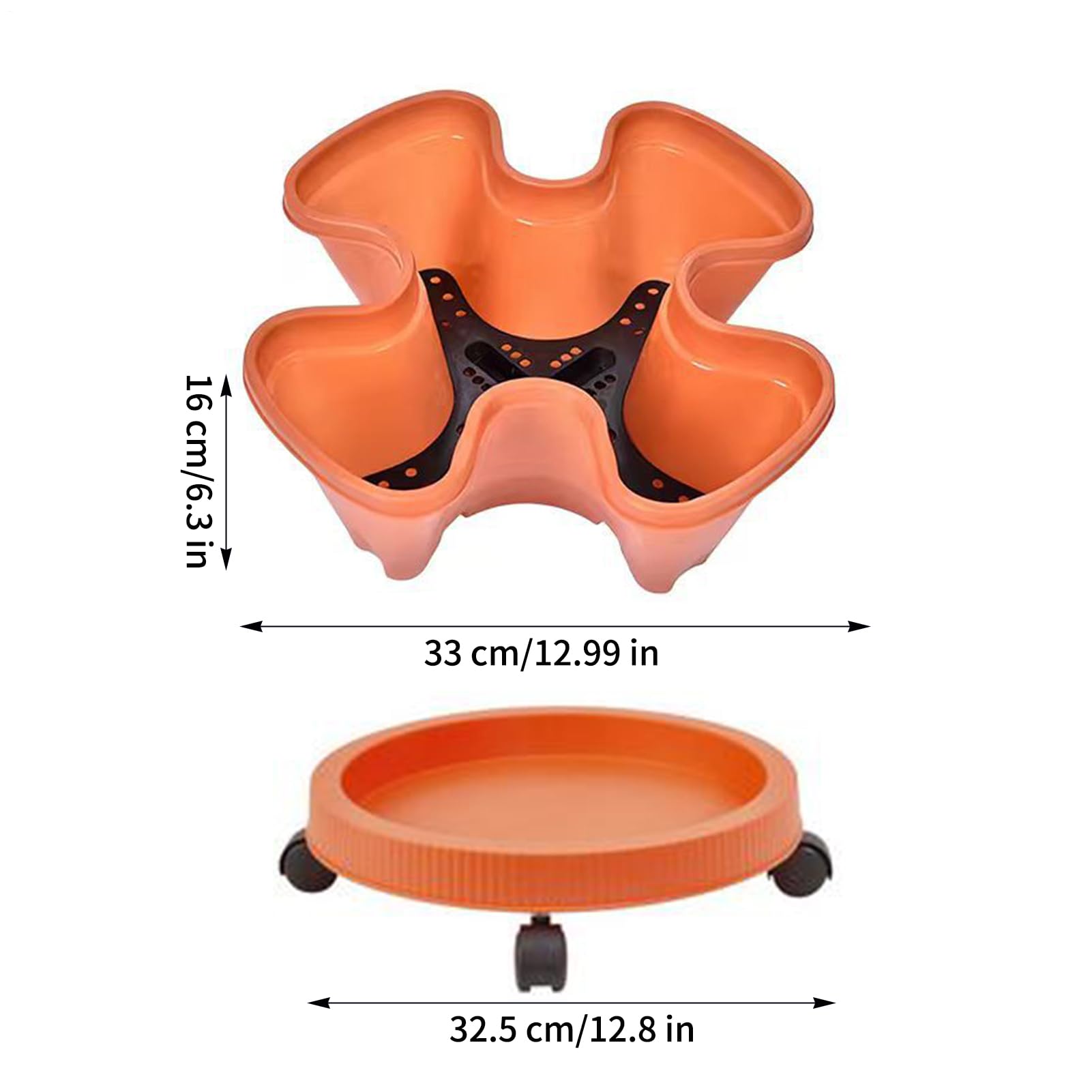 Stackable Vertical Planter with Wheels