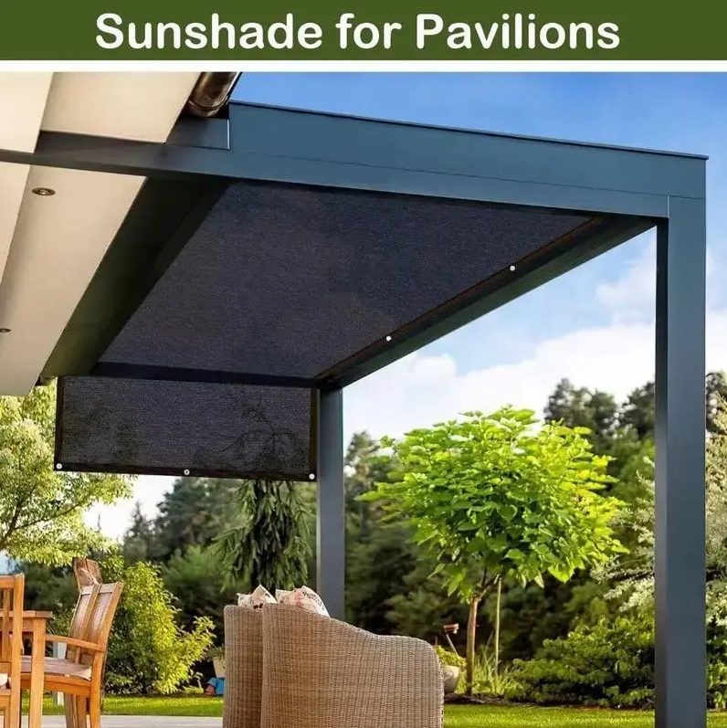 10x13ft 90% Blackout UV Resistant Sun Shade Mesh Net Heavy Duty Shade Cloth with Metal Grommets