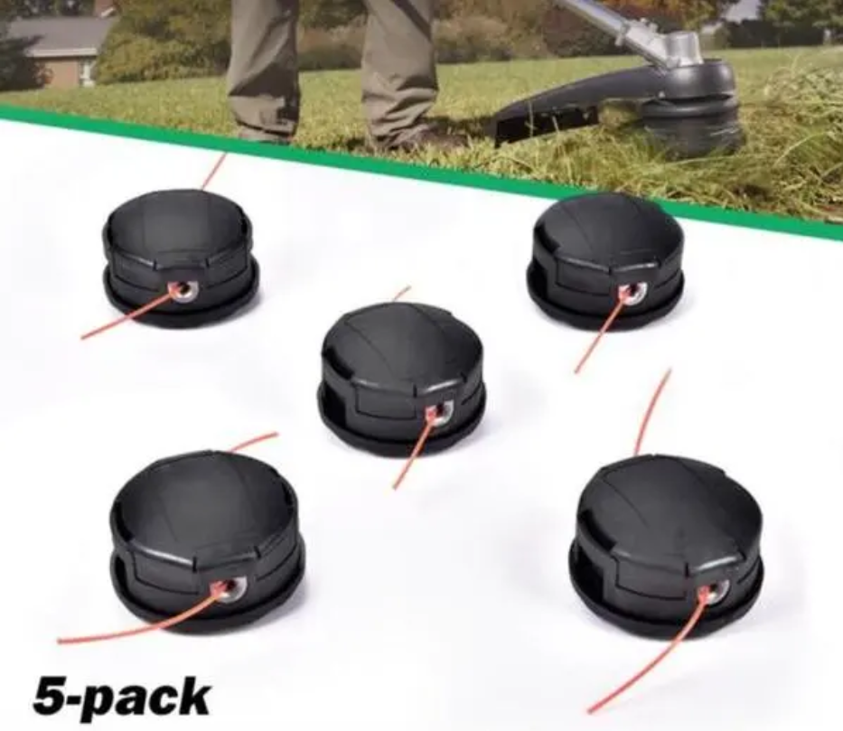 5 Pack Replacement Trimmer Head Compatible with Echo Speed Feed 400 SRM 225 Weedeater Lawn Mower Accessory
