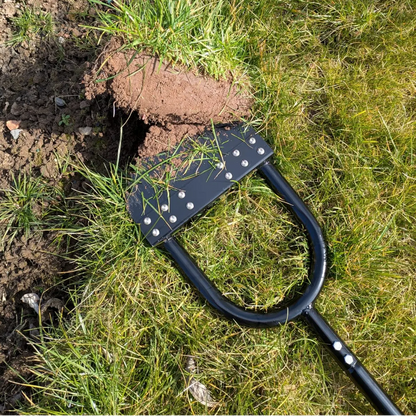 Manual Garden Bed Edger Tool with Wide Footplate, Portable Landscape Edger for Flower Beds and Sidewalk Weeding