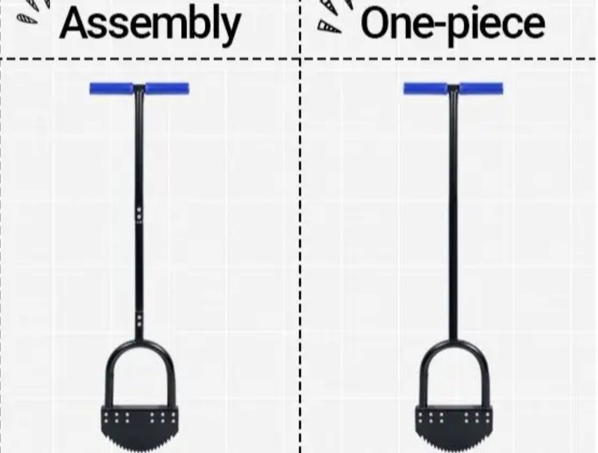 Manual Garden Bed Edger Tool with Wide Footplate, Portable Landscape Edger for Flower Beds and Sidewalk Weeding