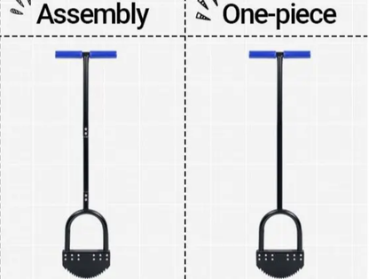Manual Garden Bed Edger Tool with Wide Footplate, Portable Landscape Edger for Flower Beds and Sidewalk Weeding