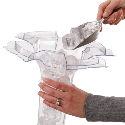 3.5 Gallon Shatterproof Tritan Beverage Dispenser with Ice Cone & Party Storage Lid