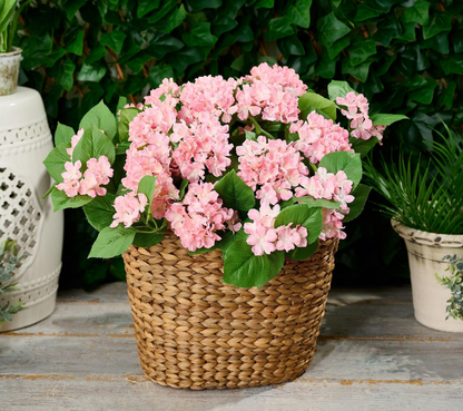 Indoor & Outdoor Hydrangea Urn Filler, Artificial Hydrangea Planter Fill Decor for Home Patio Garden