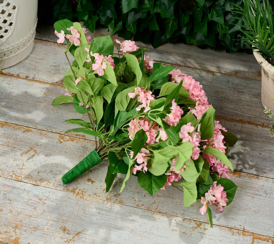 Indoor & Outdoor Hydrangea Urn Filler, Artificial Hydrangea Planter Fill Decor for Home Patio Garden