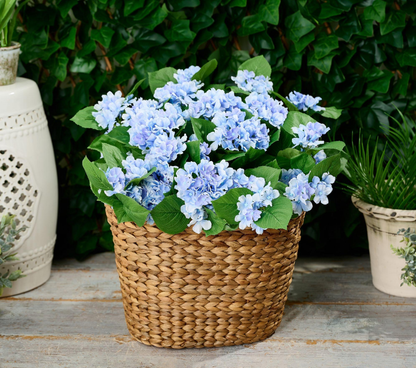 Indoor & Outdoor Hydrangea Urn Filler, Artificial Hydrangea Planter Fill Decor for Home Patio Garden