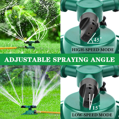 360° Rotating Lawn & Garden Sprinkler, Yard Water Sprinkler for Irrigation and Outdoor Play