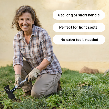Adjustable Weeder, Heavy‑Duty Manual Garden Weed Removal Tool
