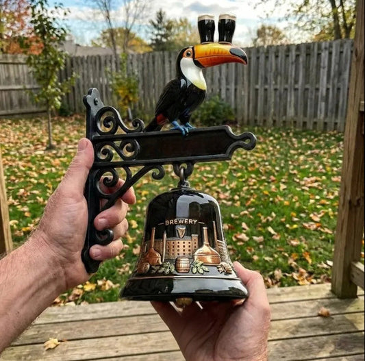 Toucan Wall Hanging Bell Decor