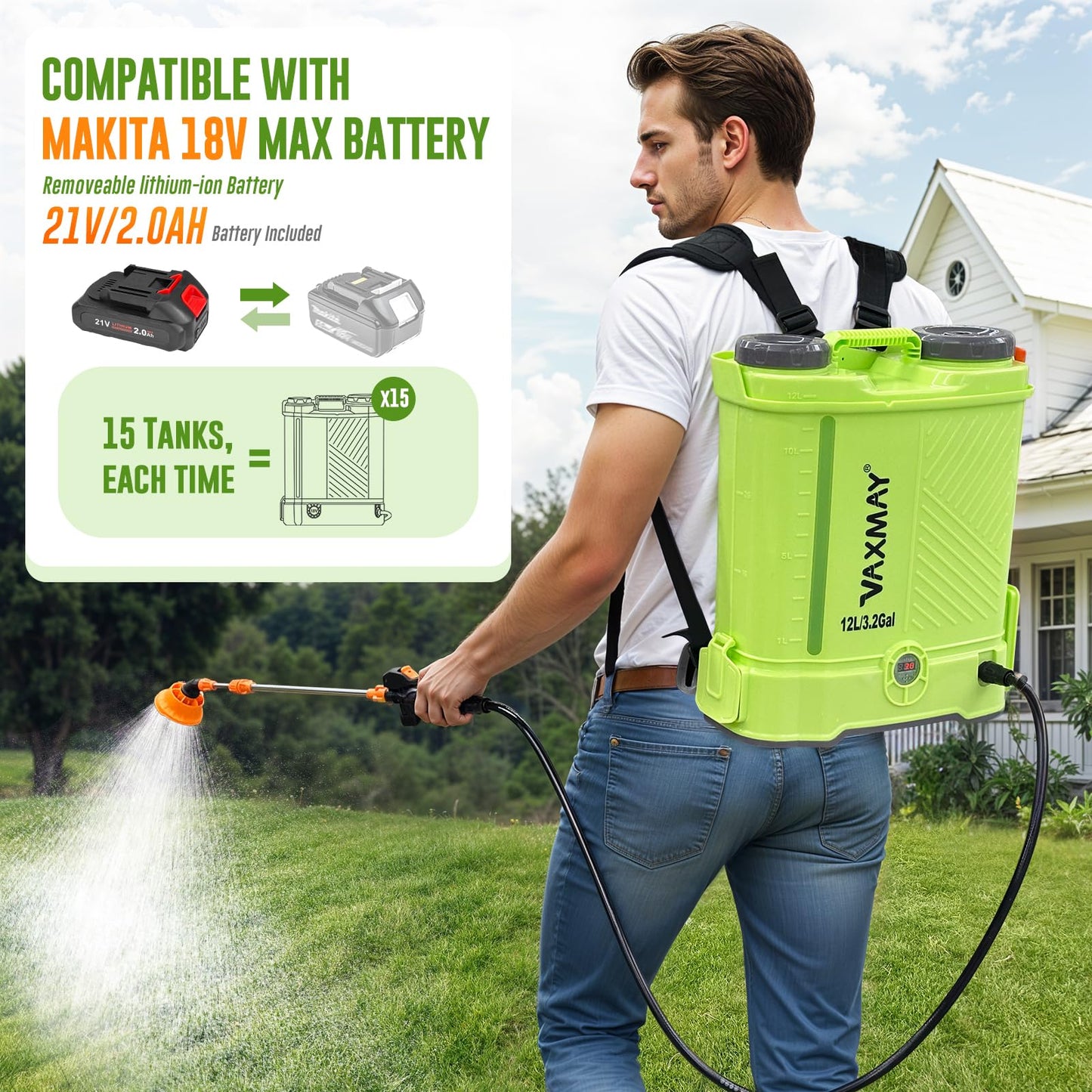 Battery Powered Backpack Sprayer