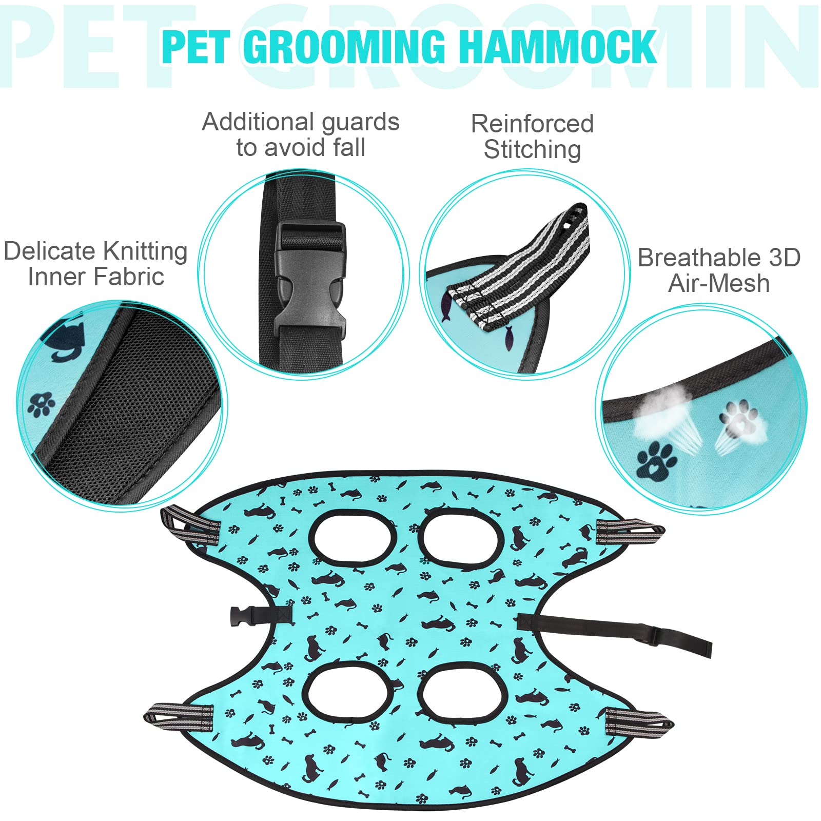 Pet grooming hammock