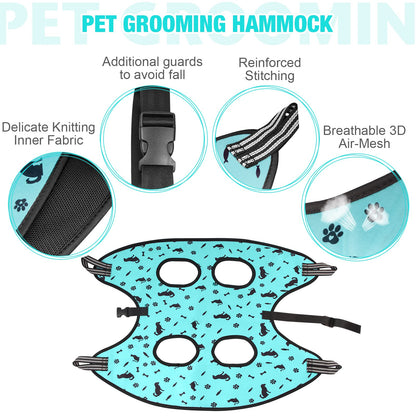 Pet grooming hammock