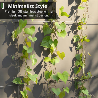 Heavy-Duty Wire Trellis System