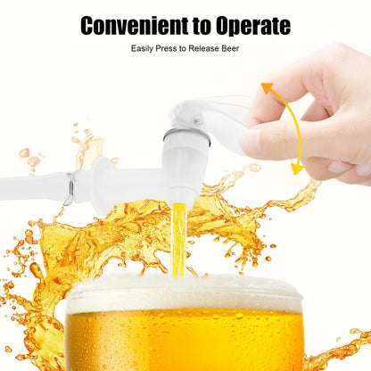 Dual Tank Backpack Beverage Dispenser, Portable Double Barrel Drink Dispenser with Dual Faucets