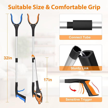 360° Rotatable Magnetic Reacher Grabber Pick‑Up Tool