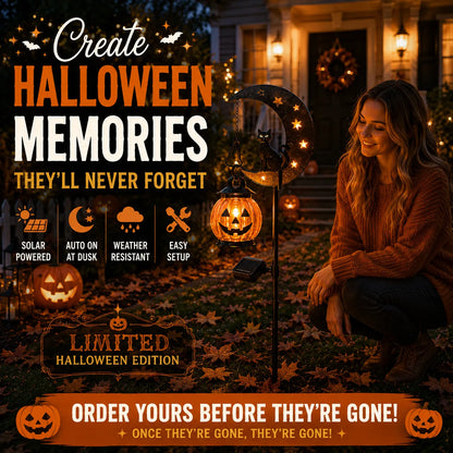 🎃 Halloween Early Bird Sale | 49% Off Pumpkin Moon Garden Stake Lights