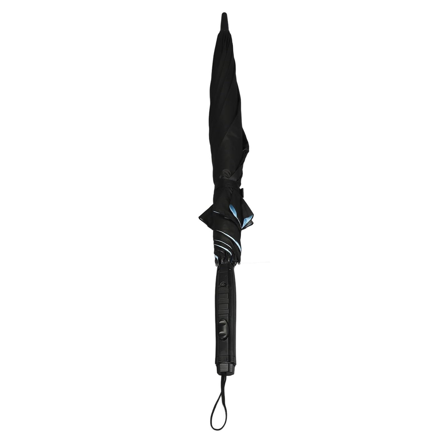3‑in‑1 Portable Outdoor Umbrella with Fan and Water Sprayer for Summer Travel, Blue