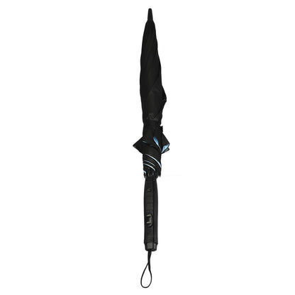 3‑in‑1 Portable Outdoor Umbrella with Fan and Water Sprayer for Summer Travel, Blue