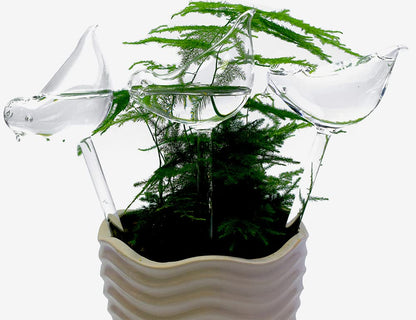 Glass Bird Plant Waterer