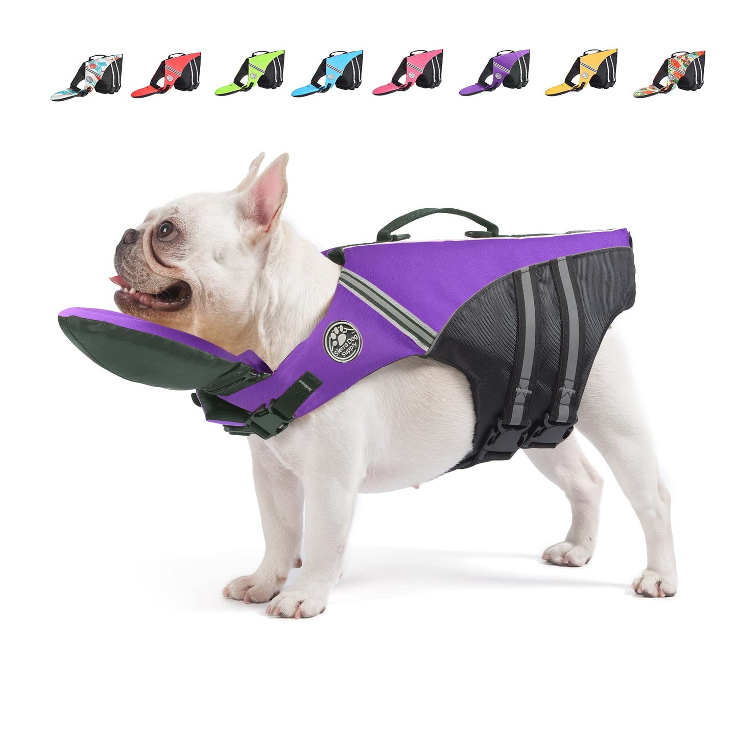 Reflective Dog Life Jacket, High Buoyancy Pet Safety Vest with Rescue Handle