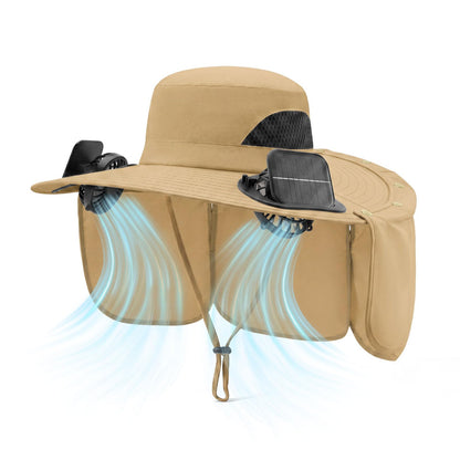 Cooling Sun Hat With Dual Fans