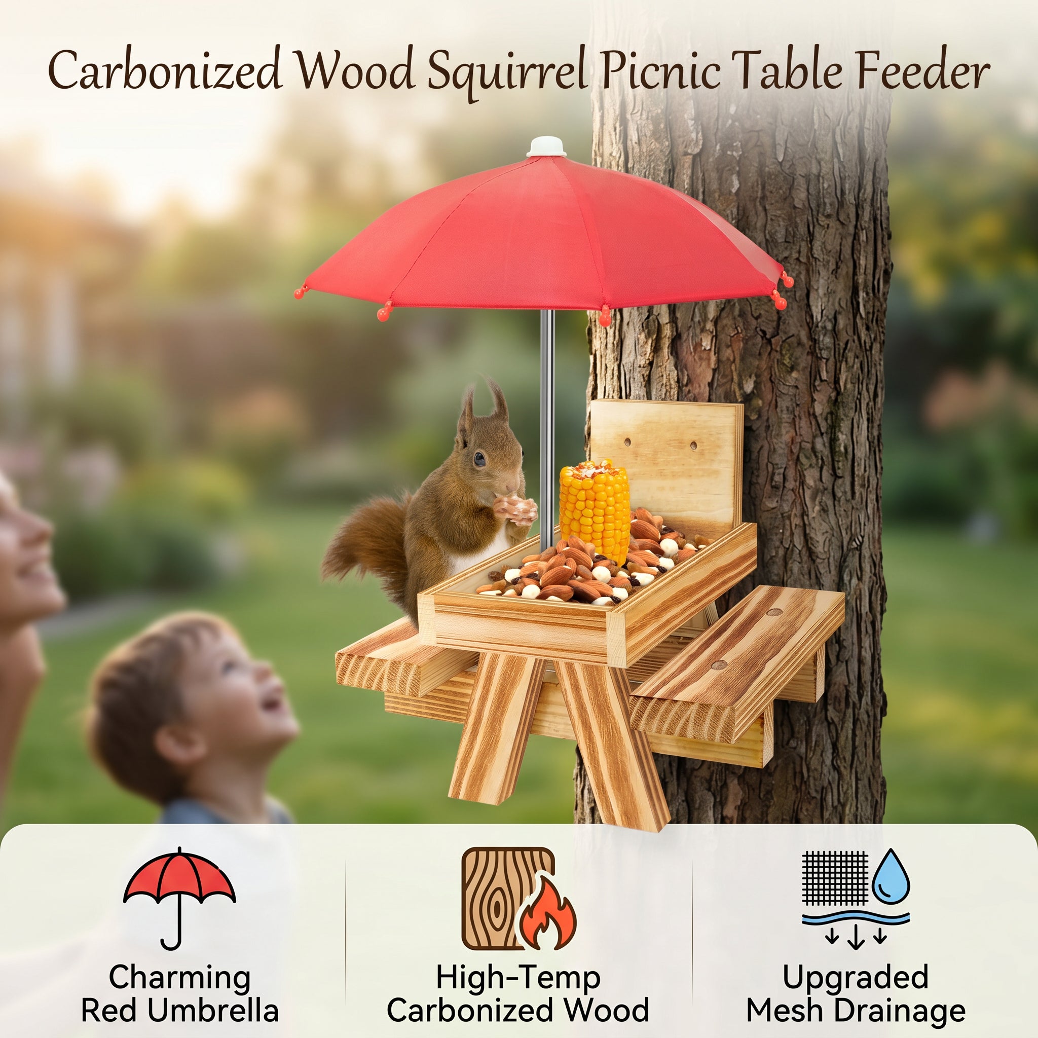 Squirrel Picnic Table