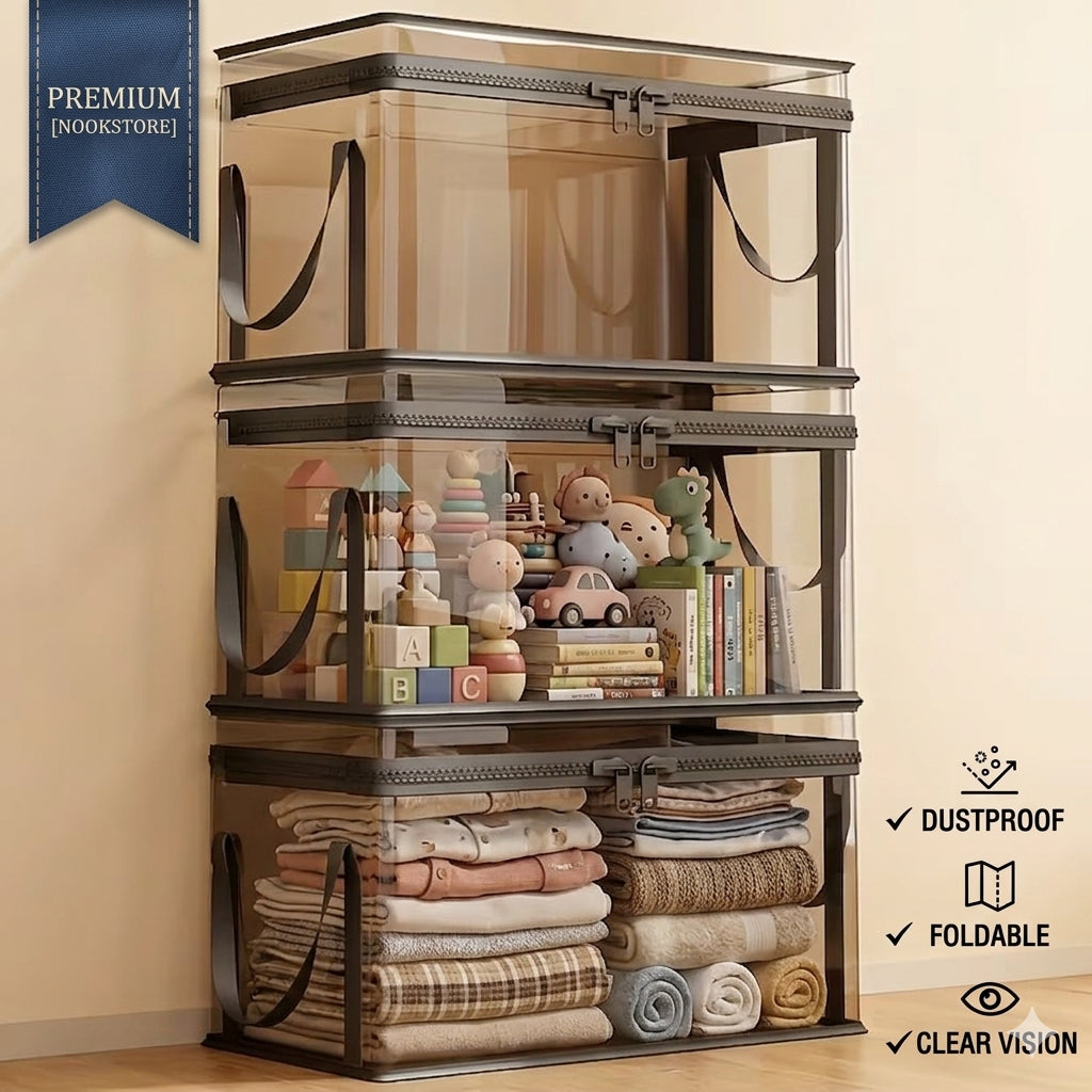 Transparent storage box