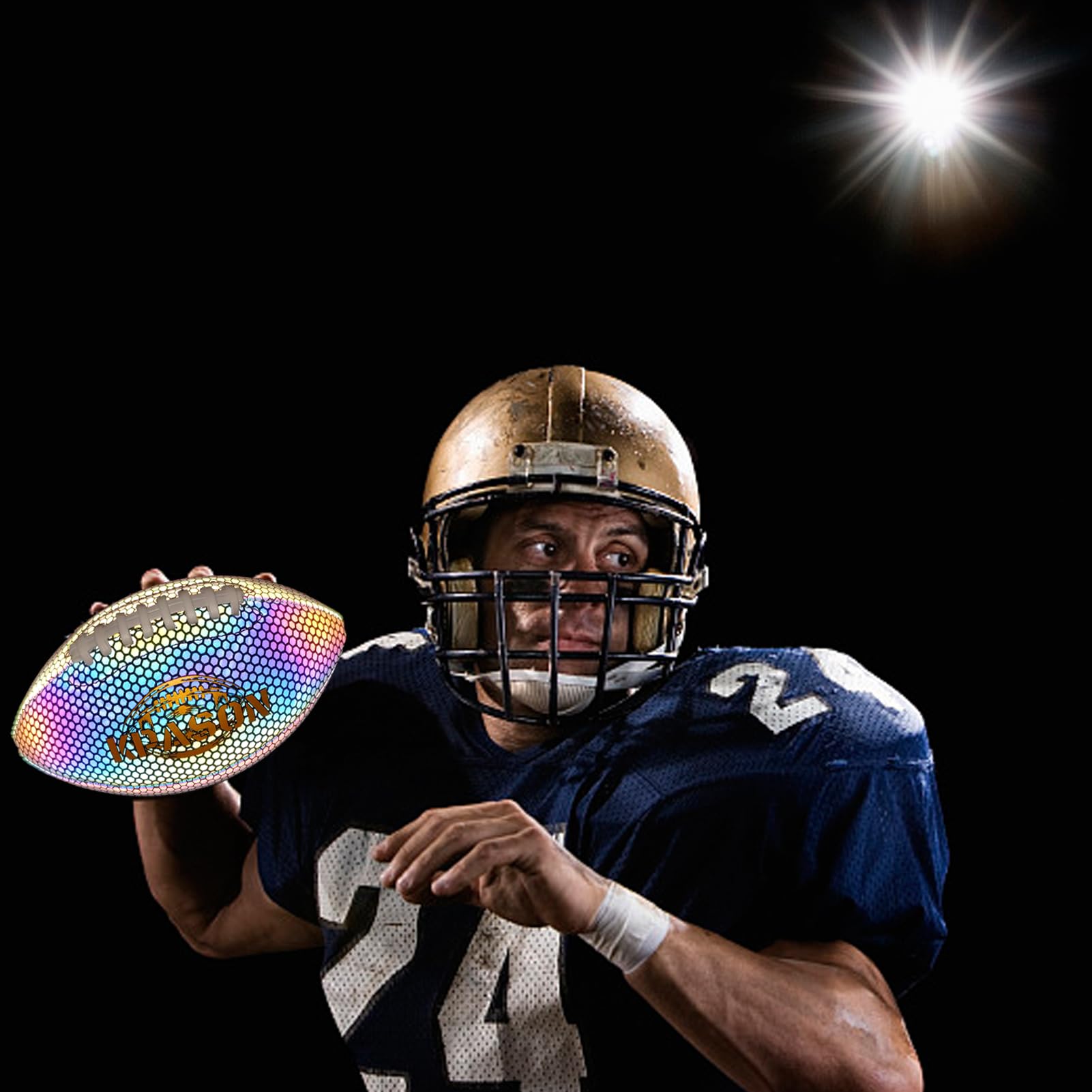 Luminous rugby ball