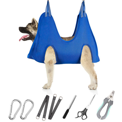 Pet grooming hammock
