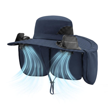 Cooling Sun Hat With Dual Fans