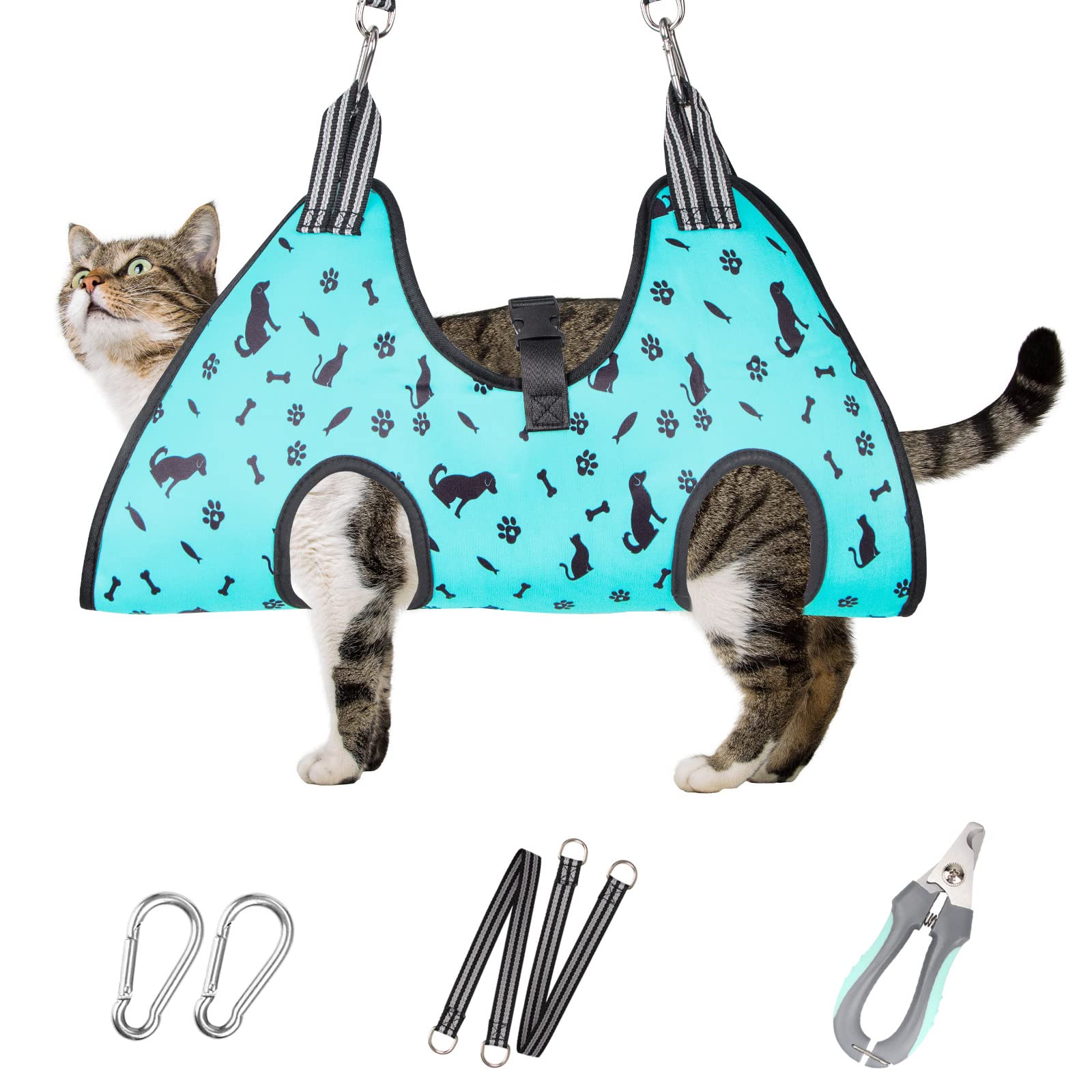 Pet grooming hammock