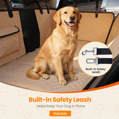Waterproof Foldable Large Dog Back Seat Car Protector Cover