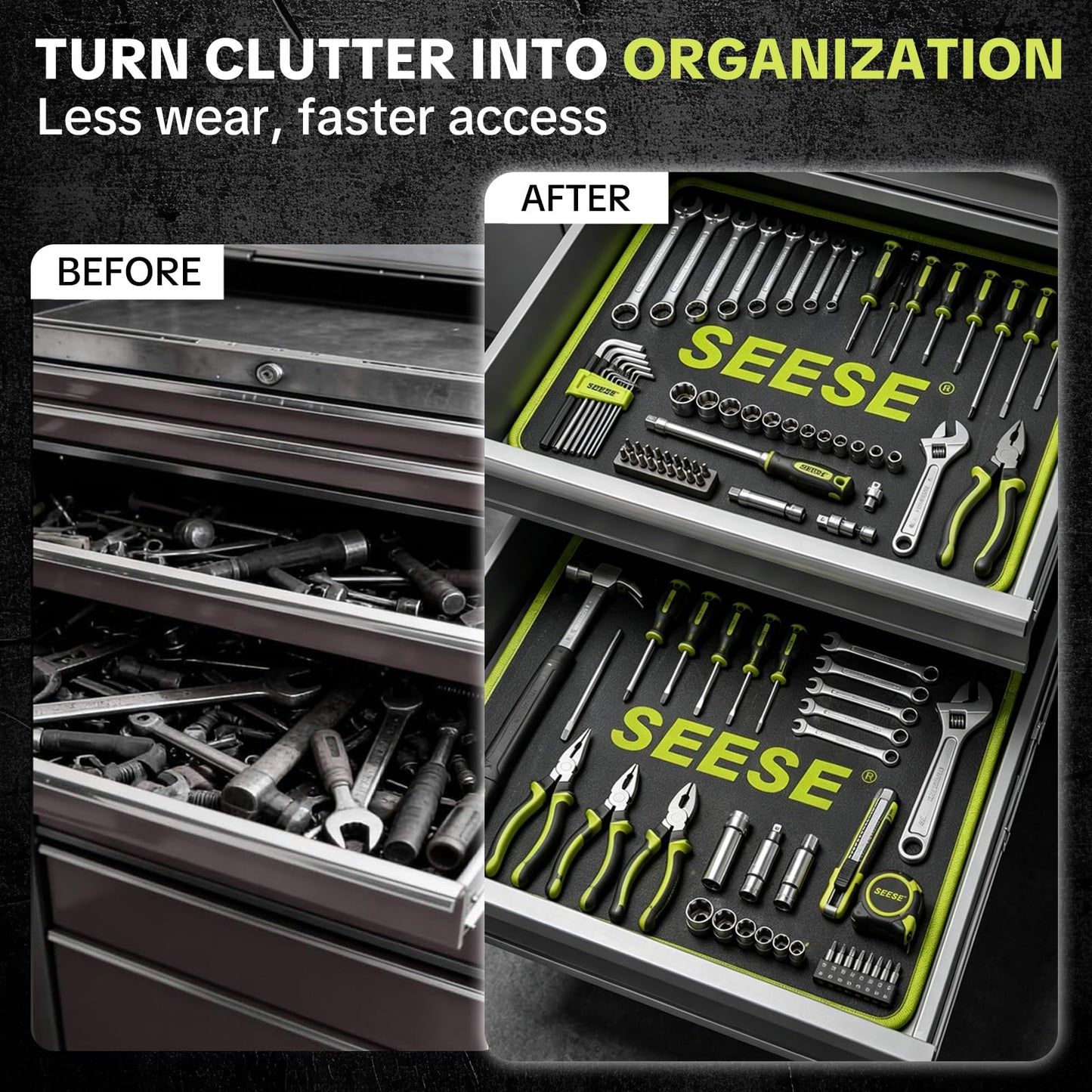 Versatile Tool Organizer Mats