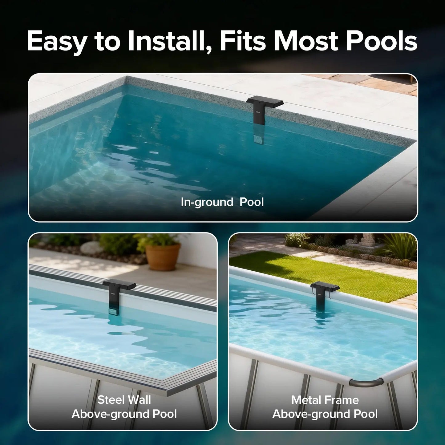 IP68 Waterproof Solar RGB Pool Light, Magnetic Underwater Light with Remote
