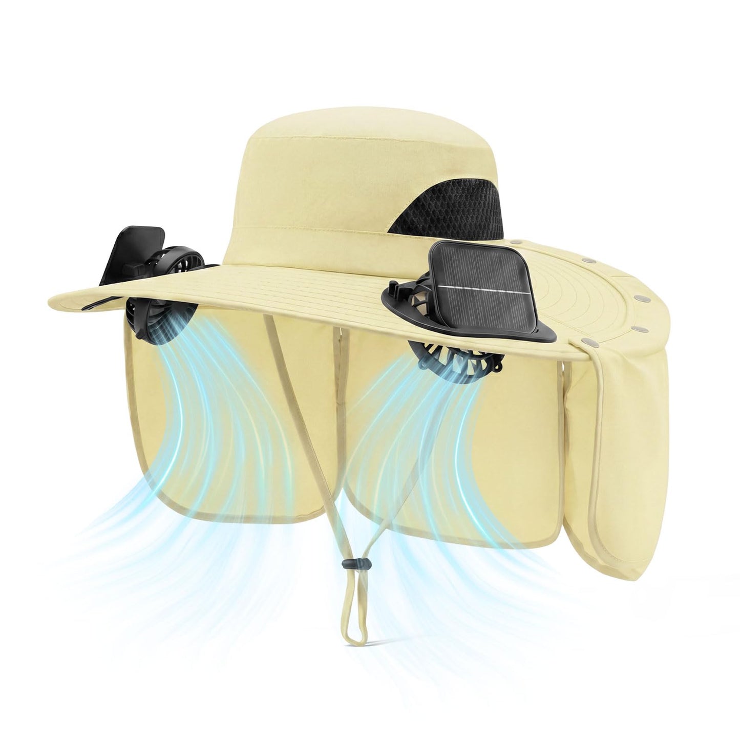 Cooling Sun Hat With Dual Fans