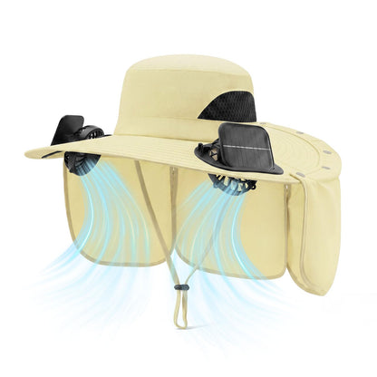 Cooling Sun Hat With Dual Fans