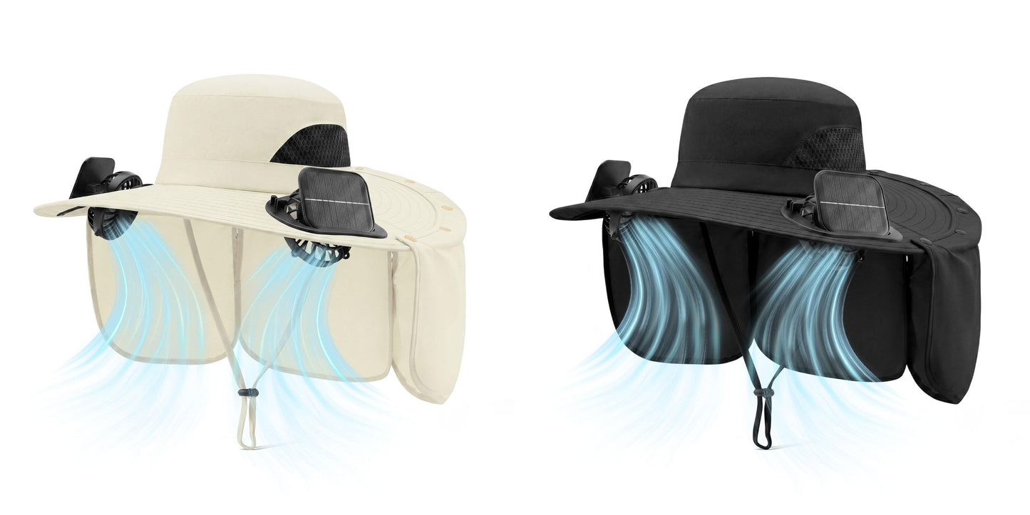 Cooling Sun Hat With Dual Fans