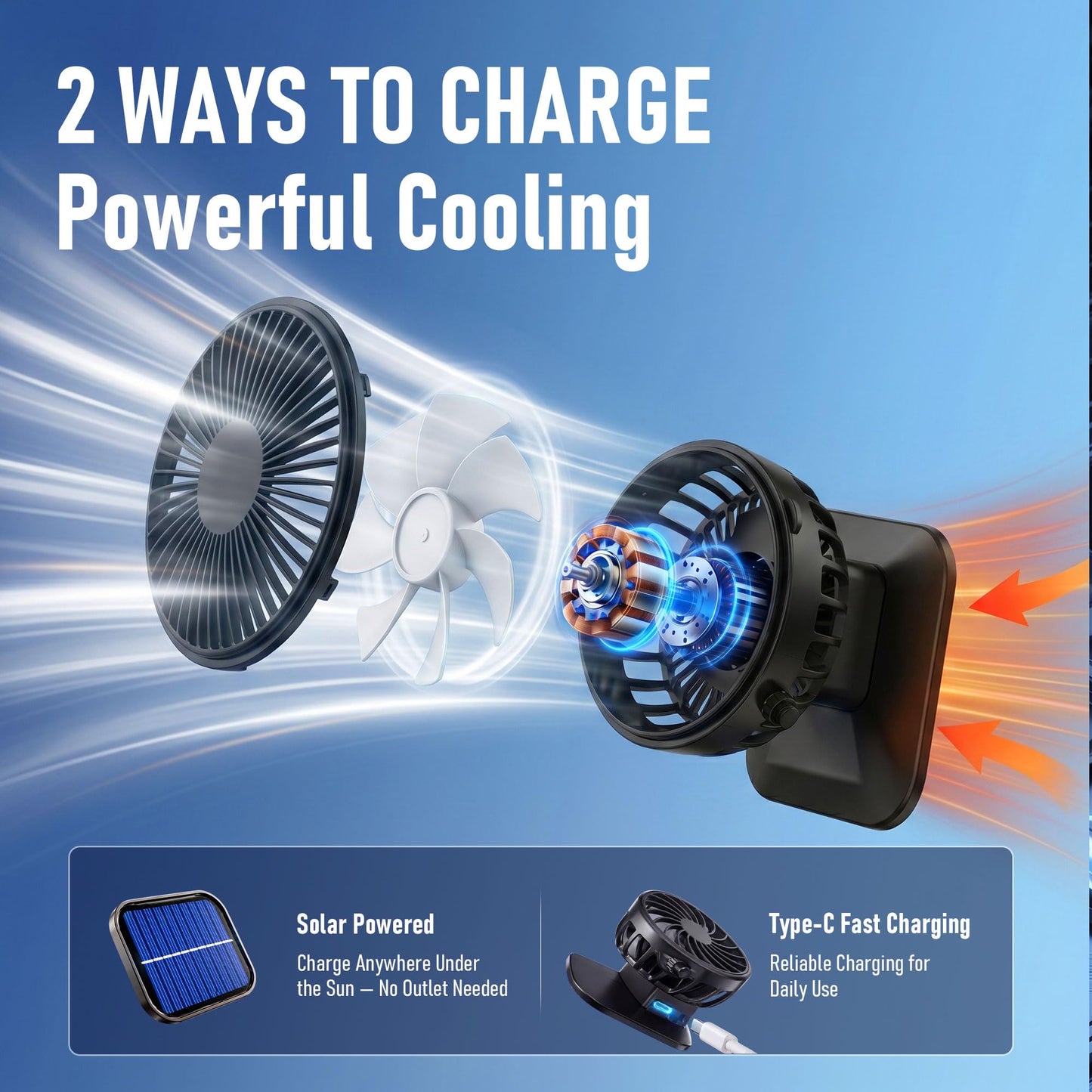 Cooling Sun Hat With Dual Fans