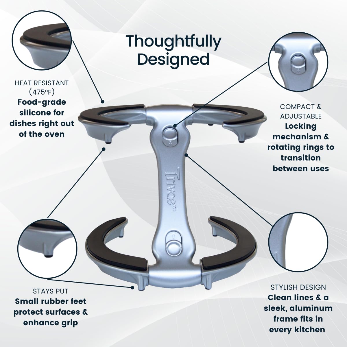 4-in-1 Pot Lid Holder & Trivet