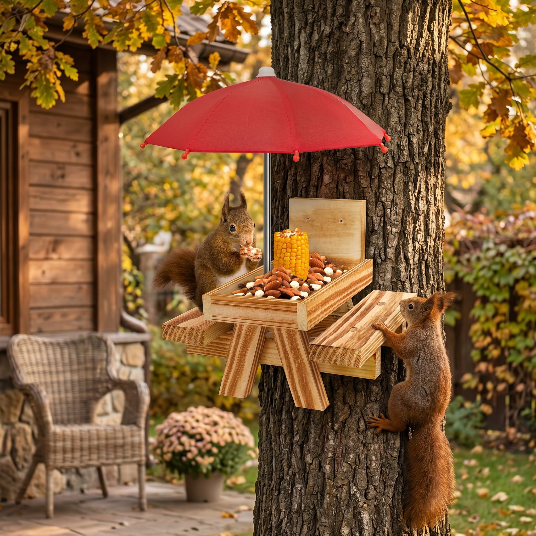 Squirrel Picnic Table