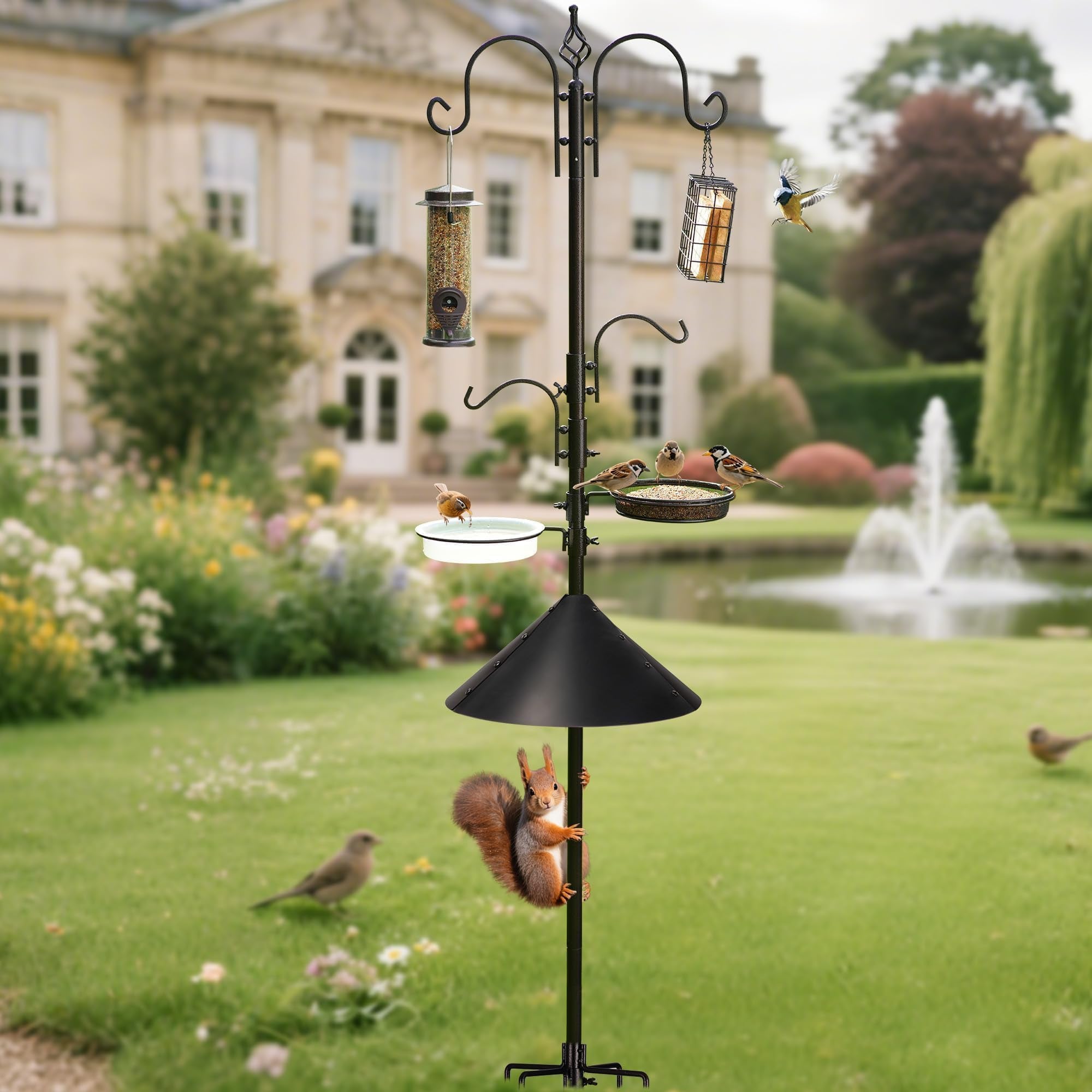 Multifunctional Bird Feeding Pole