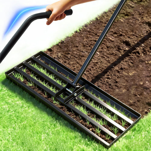 Heavy Duty Lawn Level Rake for Garden Yard Sports Field Soil Sand Leveling