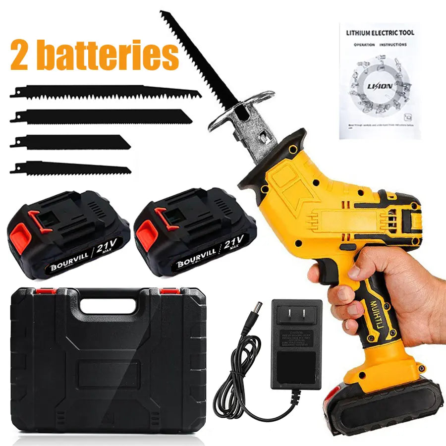 Cordless Reciprocating Saw for Wood & PVC Cutting