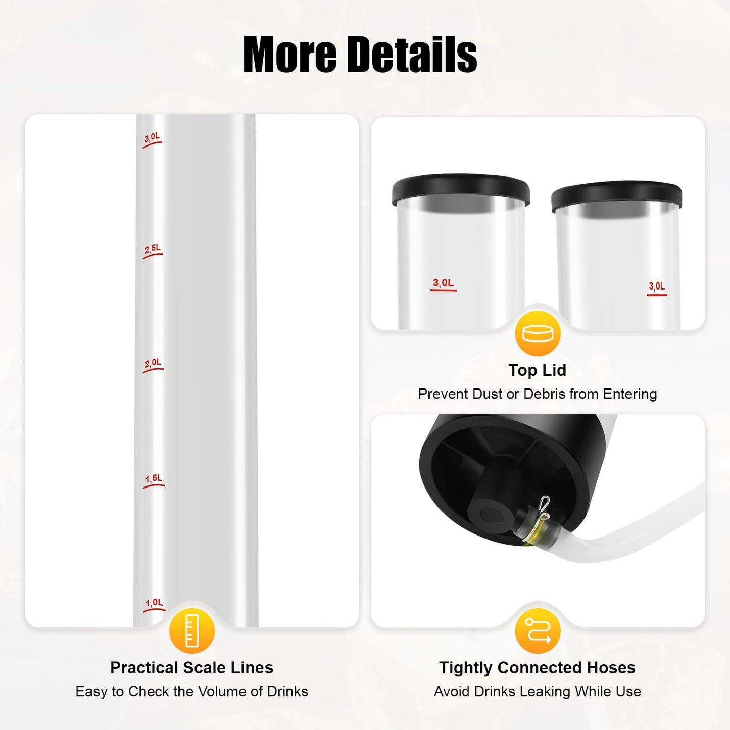 Dual Tank Backpack Beverage Dispenser, Portable Double Barrel Drink Dispenser with Dual Faucets